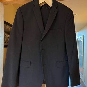 Men’s Alfani Slim Fit Navy Suit 42R 34/32 Pants